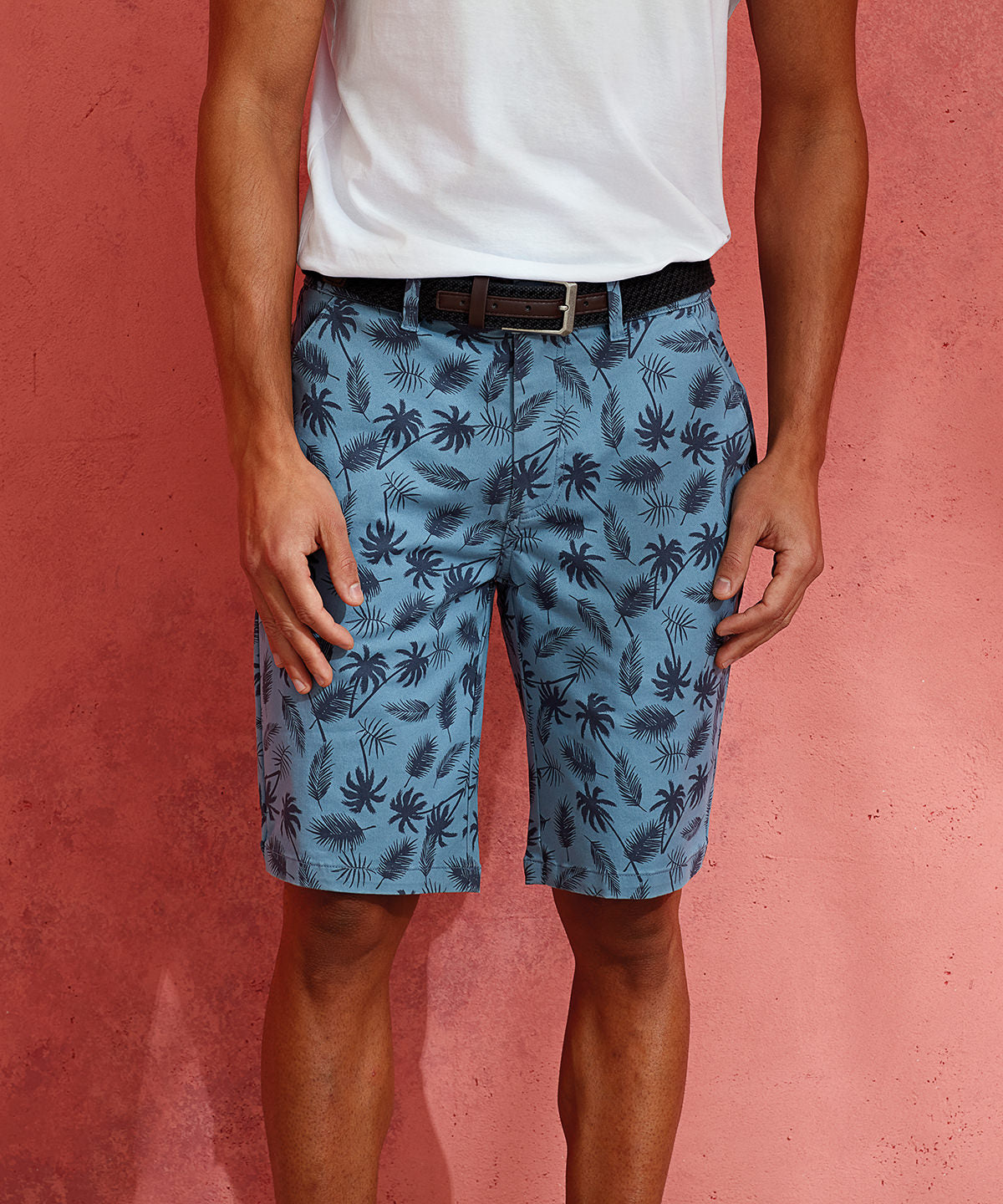 WB905 Men’s Palm Print Shorts