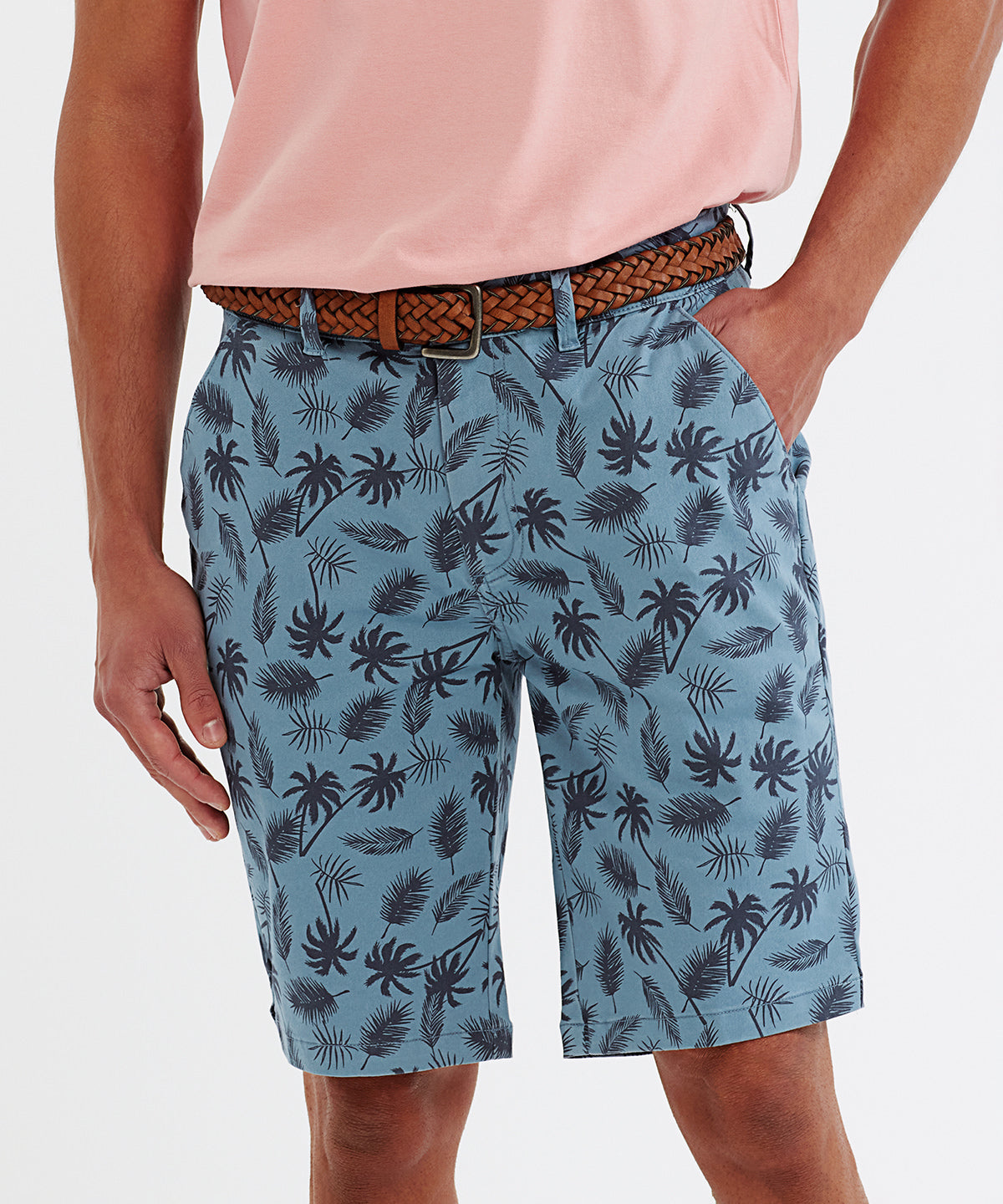WB905 Men’s Palm Print Shorts