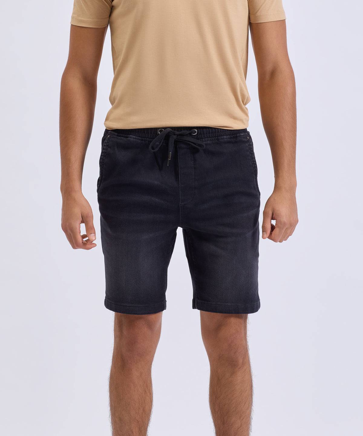 WB907 Men’s Denim Drawstring Shorts