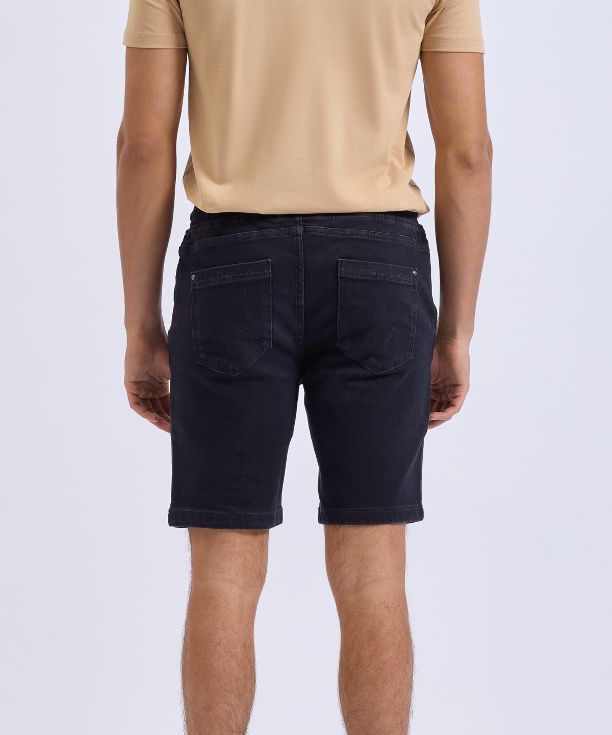 WB907 Men’s Denim Drawstring Shorts