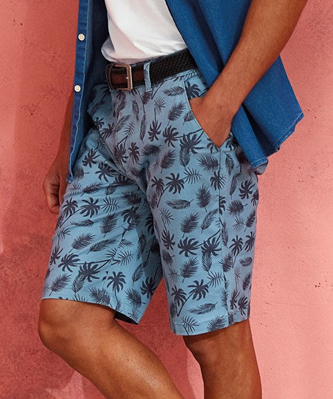 WB905 Men’s Palm Print Shorts
